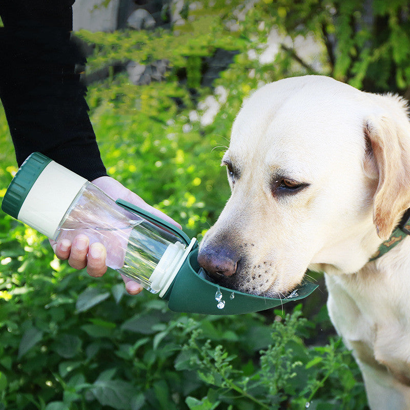 2-in-1 Portable Pet Water & Food Bottle for Travel - Bark Buddies Club